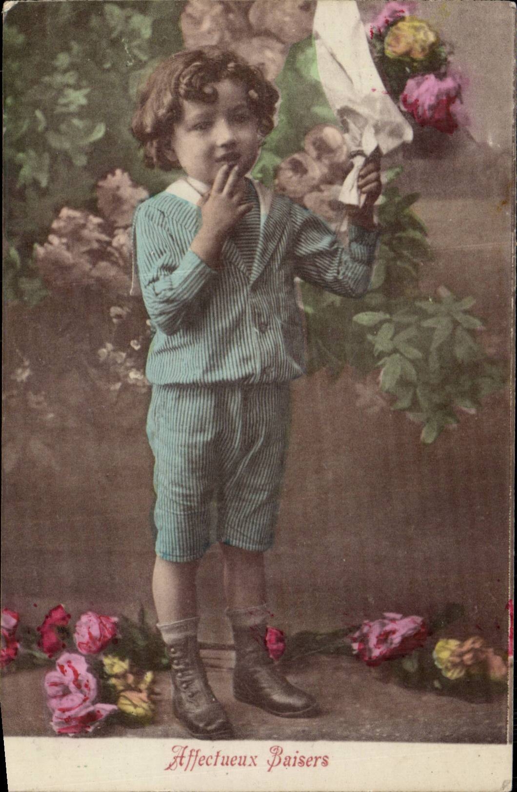 CPA Phantasie-Kind-Junge