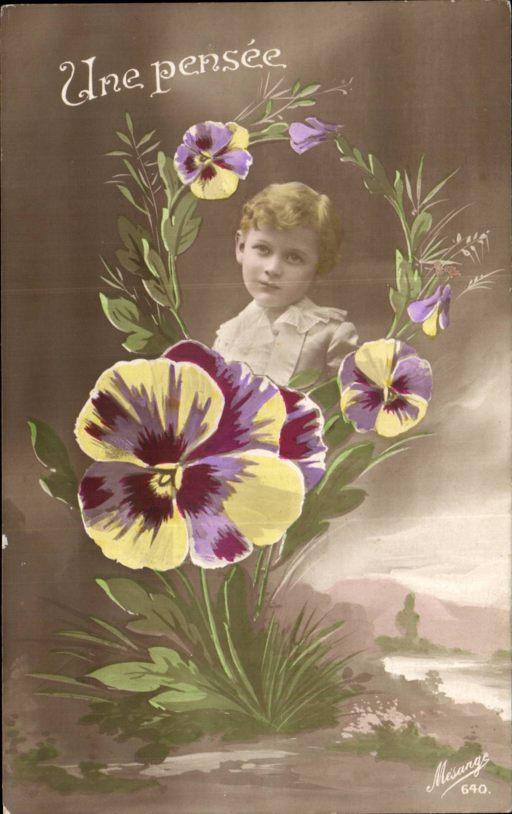 CPA Phantasie-Kind-Junge