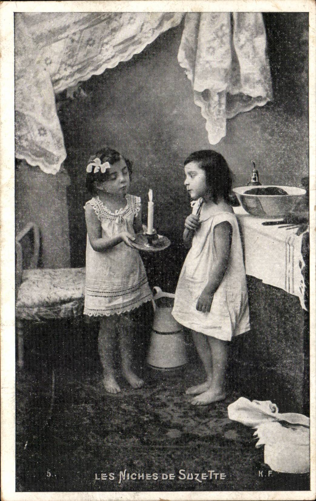 CPA Phantasie-Kindnischen von Suzette