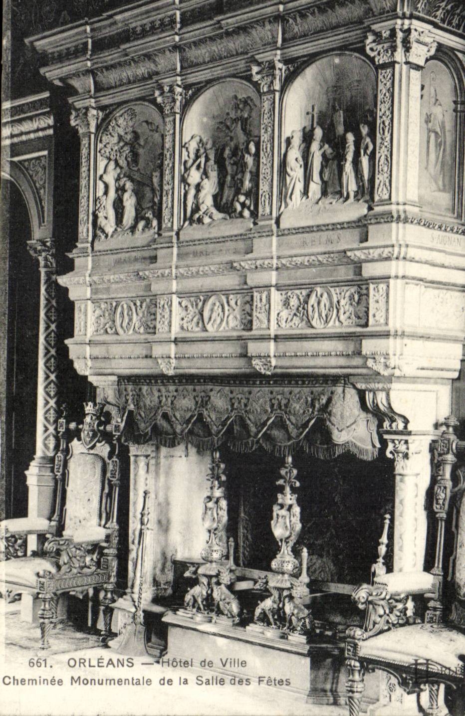 CPA Orleans Town hall monumental Chimney of the village hall