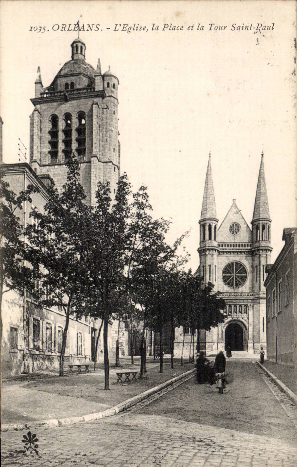 CPA Orleans the church the place and the Saint Paul Tower