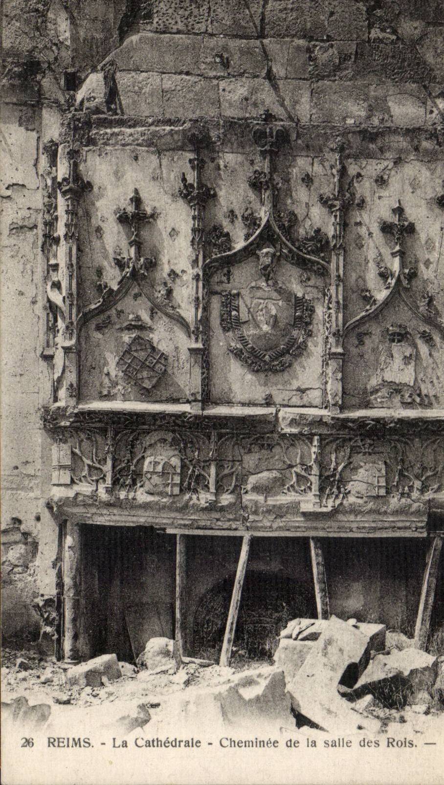 CPA Reims the cathedral Chimney of the room of the kings