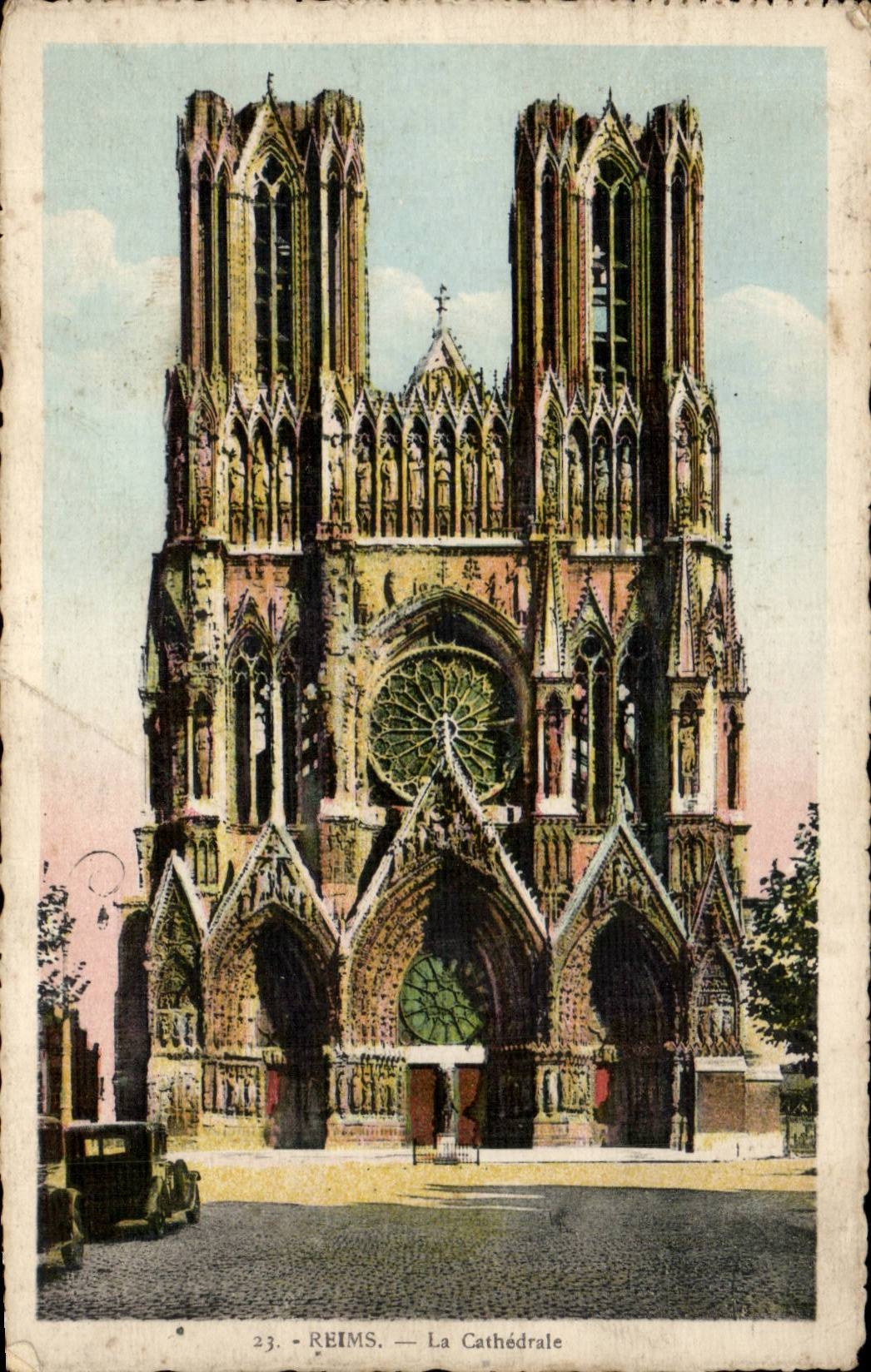 CPA Reims the cathedral