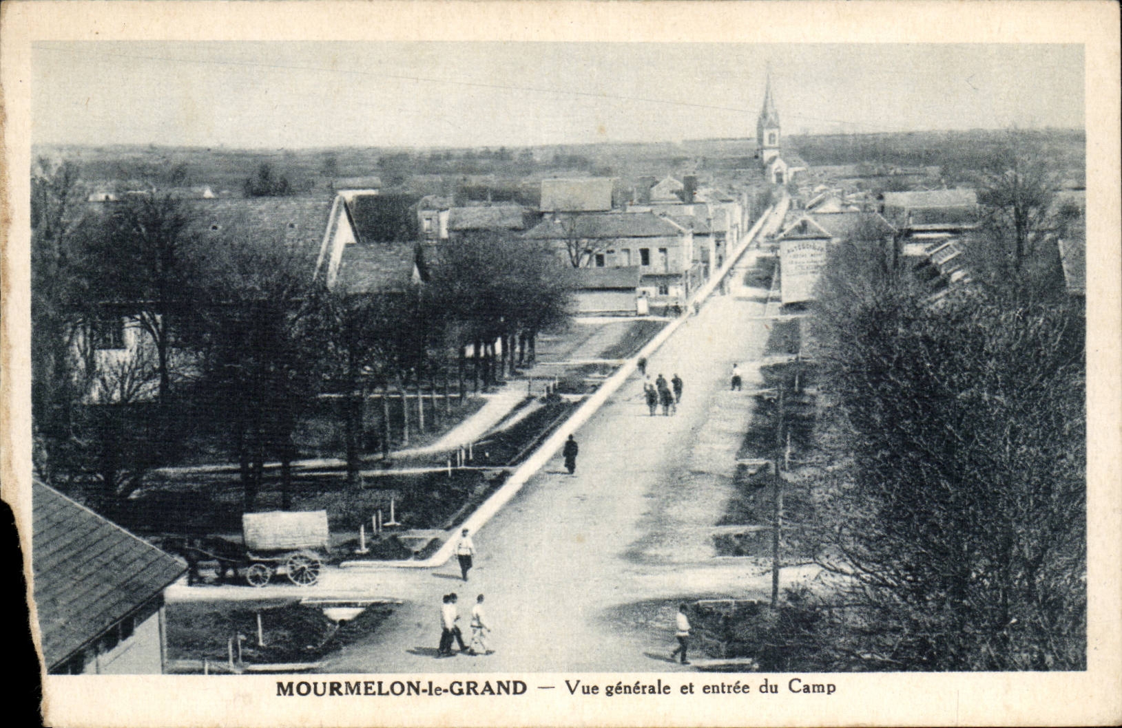 CPA Mourmelon the Large one View and Entering of the camp