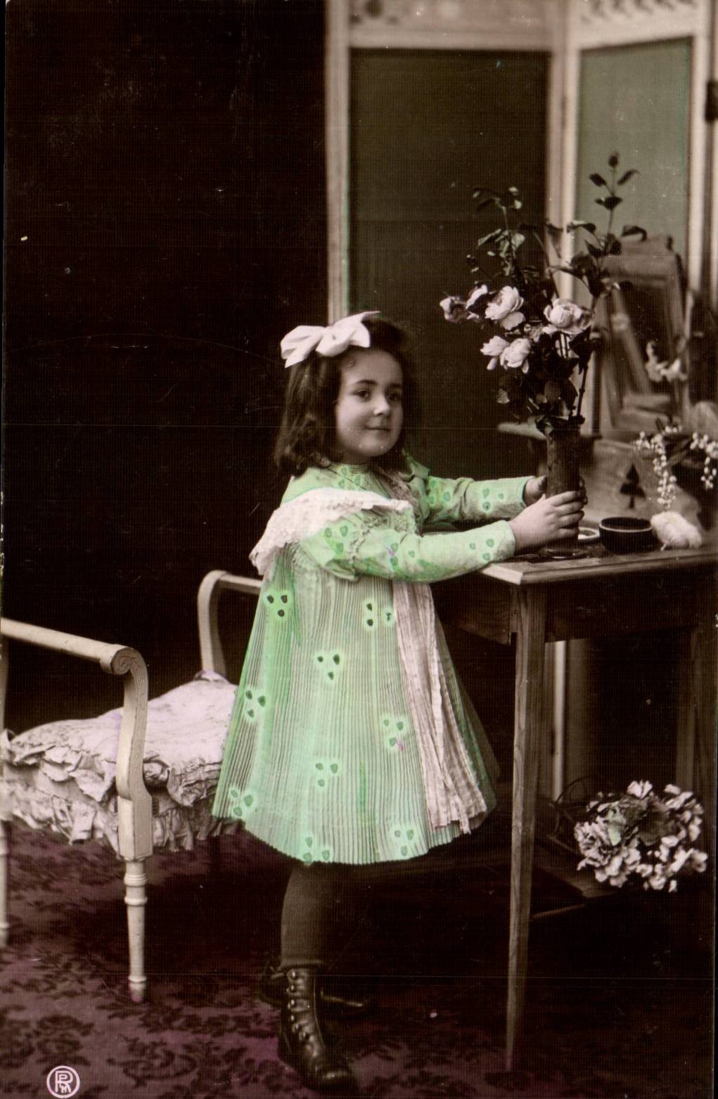 CPA Phantasie-Kindmadchen