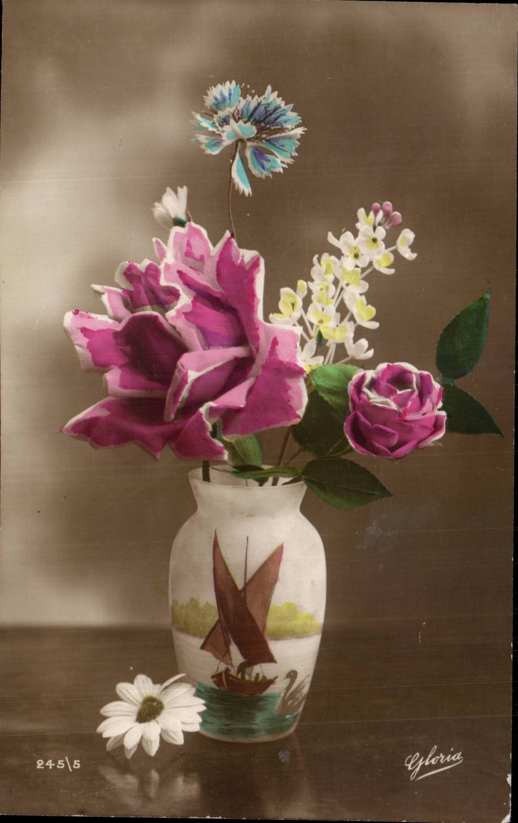 CPA Phantasie-Blumen