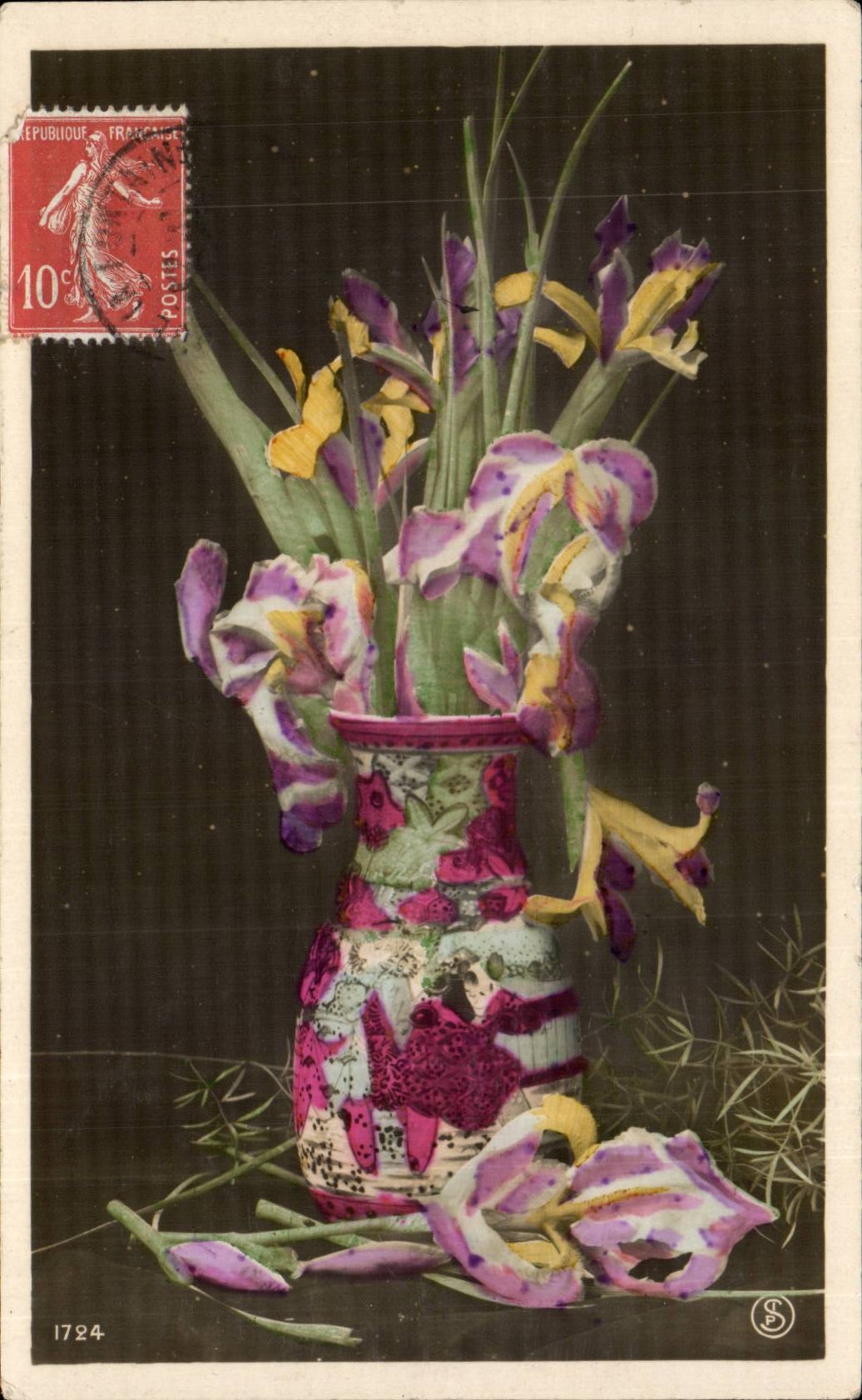 CPA Phantasie-Blumen