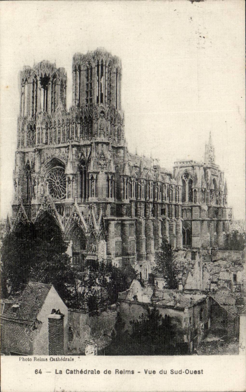 CPA Reims the cathedral
