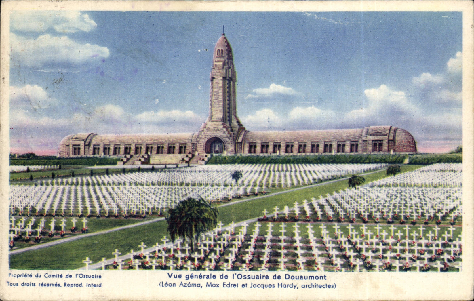 CPA View of the ossuary of Douaumont