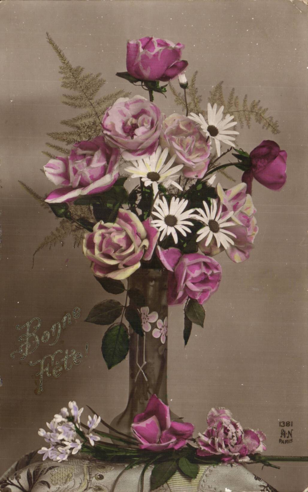 CPA Phantasie-Blumen