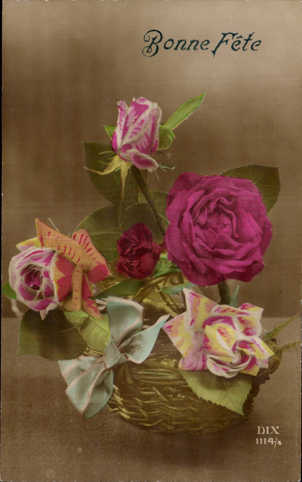 CPA Phantasie bluht Rosen