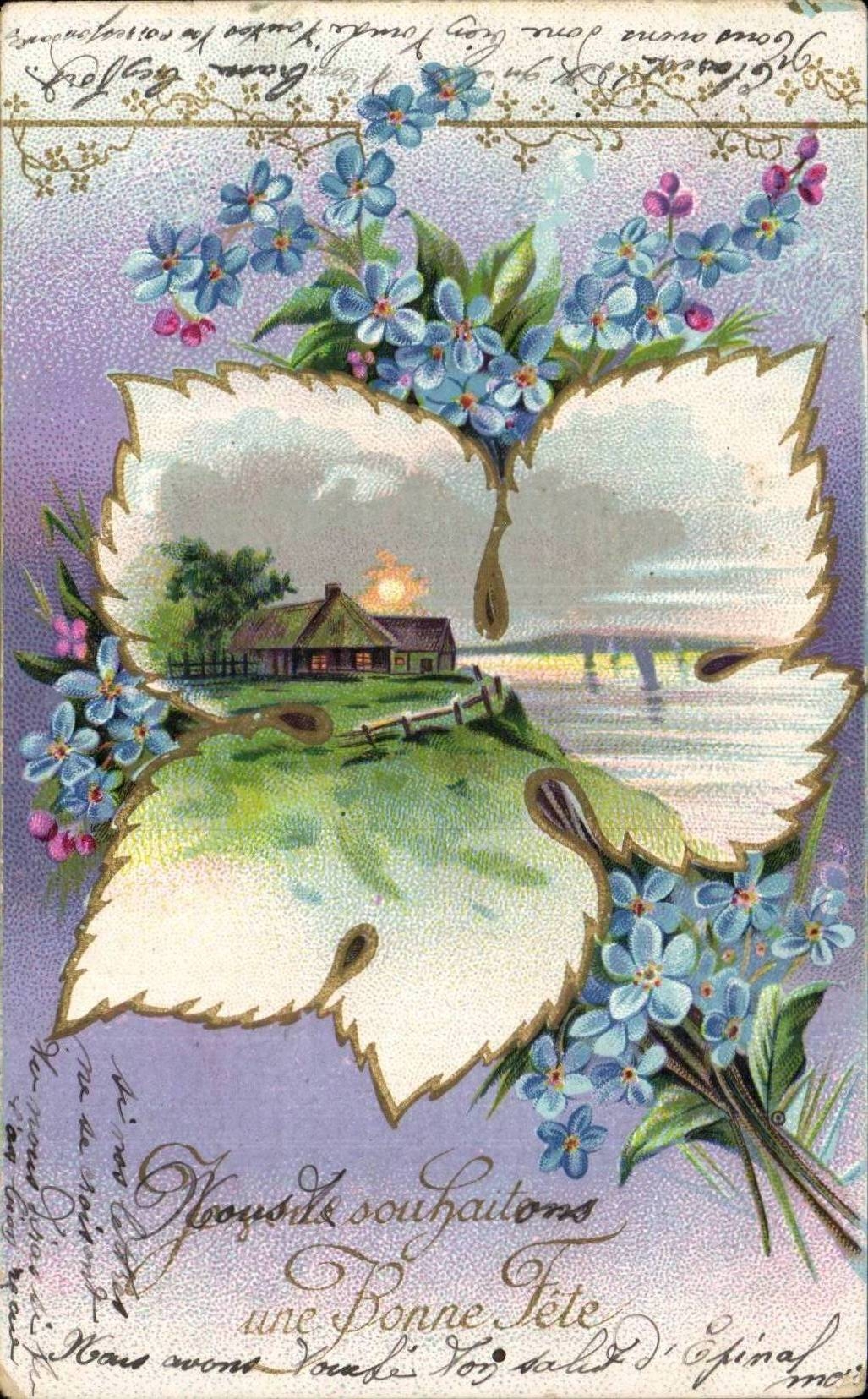 CPA Phantasie-Blumen