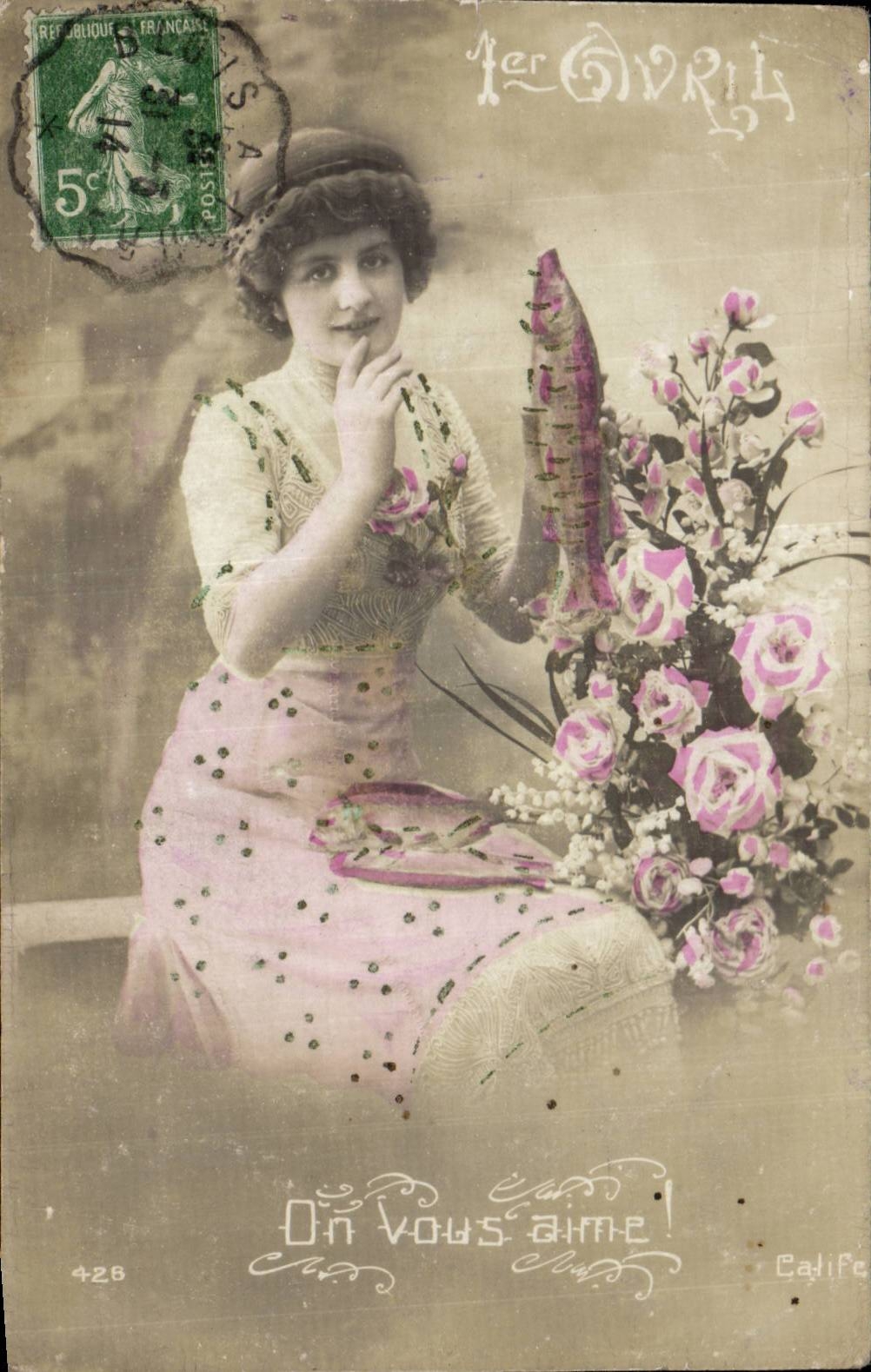 CPA Fantasy Woman April 1st Easter Easter