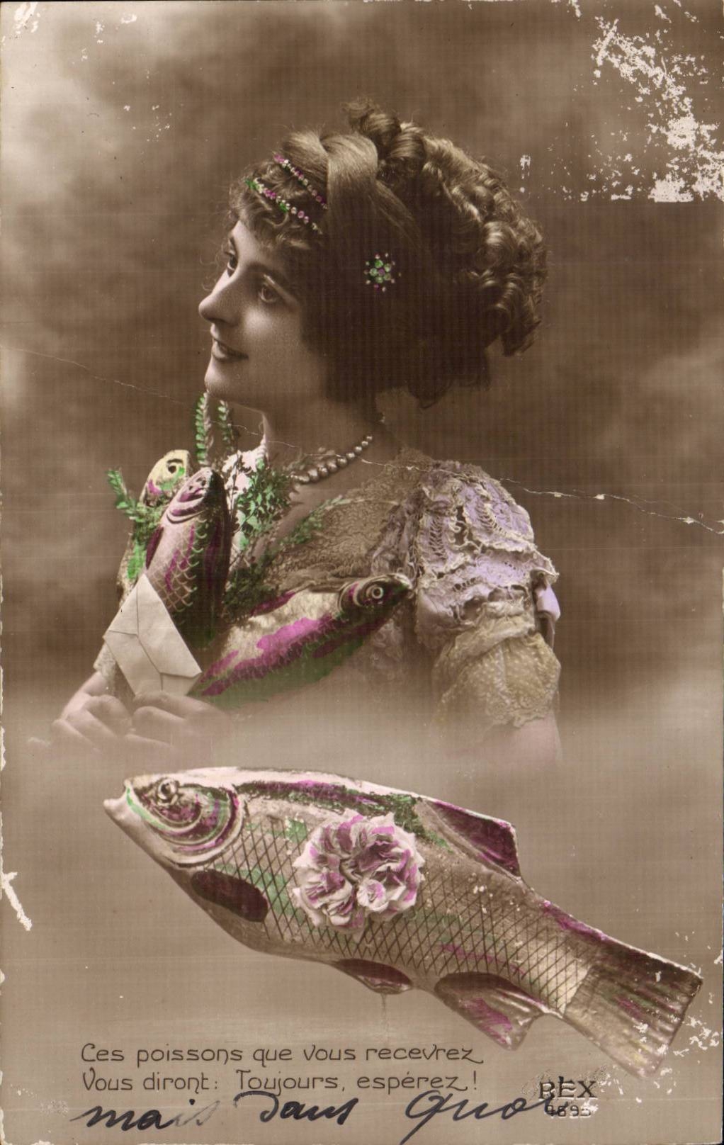 CPA Fantasy Woman April 1st Easter Easter