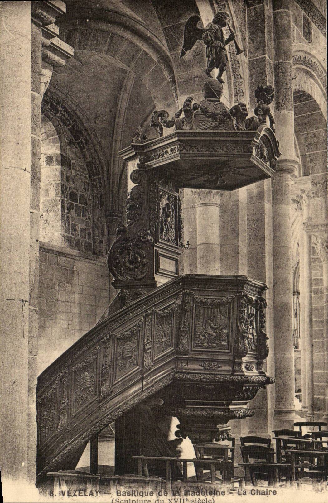 CPA Vezelay Basilica of the Madeleine the pulpit