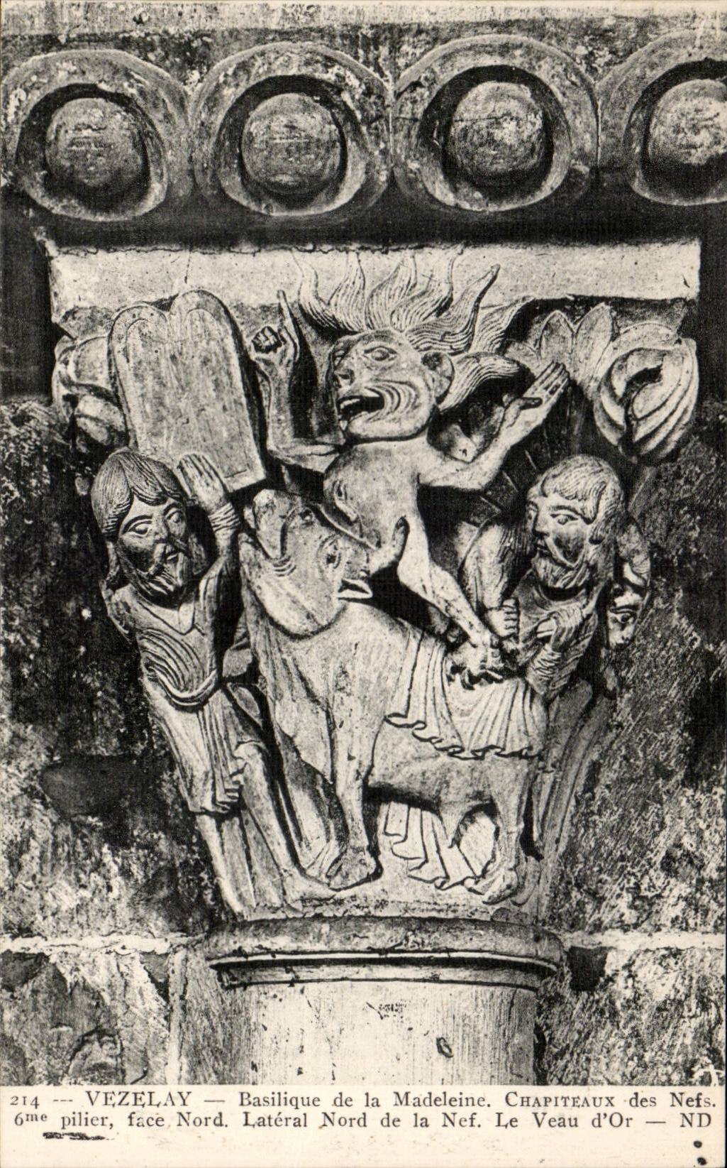 CPA Vezelay Basilica of the Madeleine Capital the golden calf