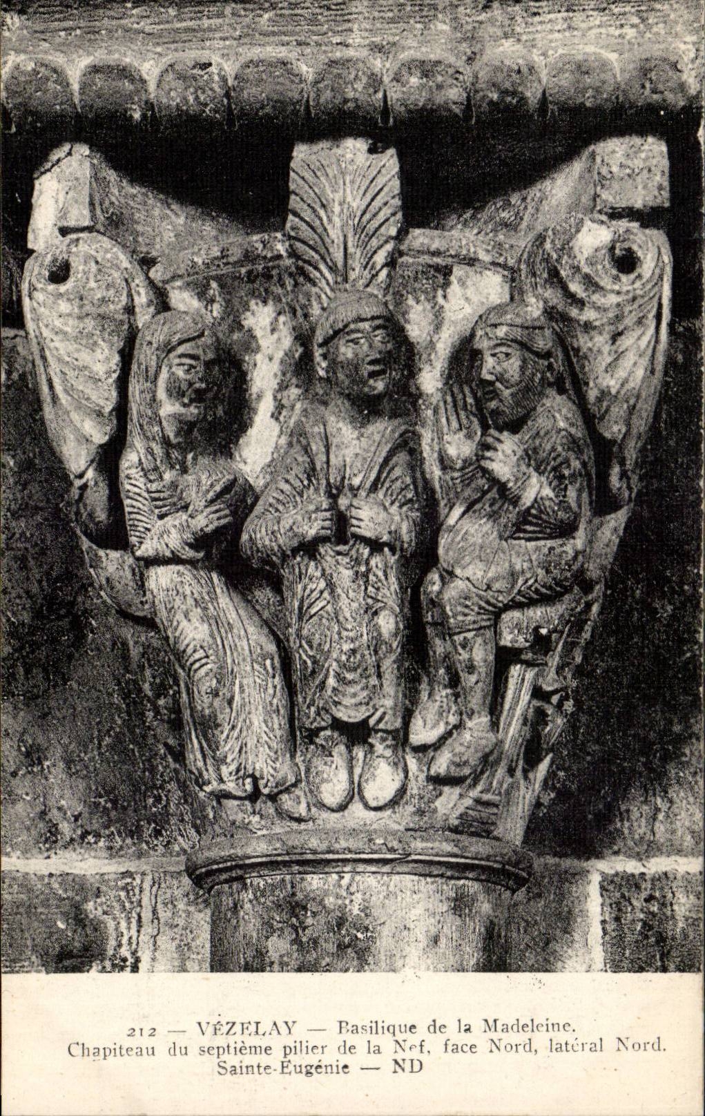 CPA Vezelay Basilica of the Madeleine Capital Sainte Eugenie