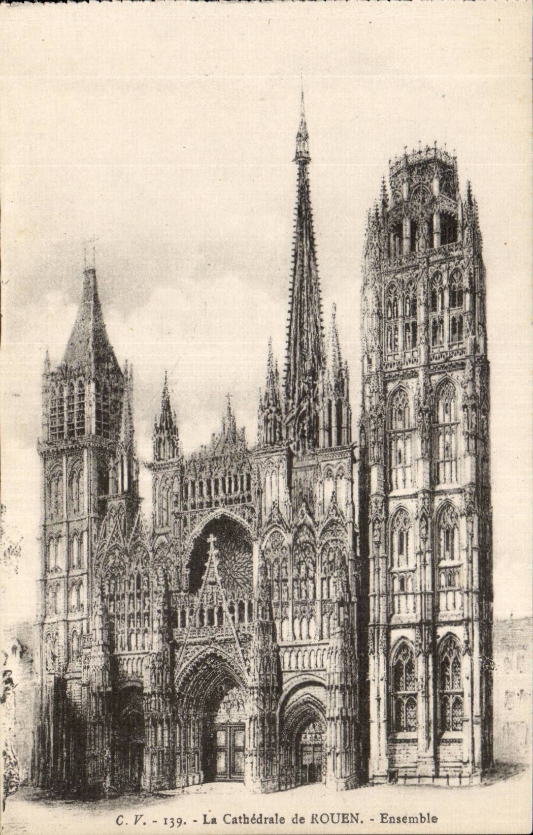 CPA Rouen the cathedral