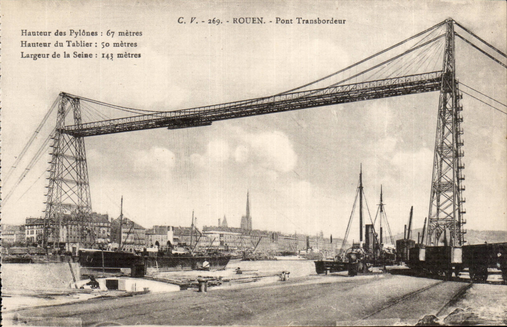 CPA Rouen Transporter bridge