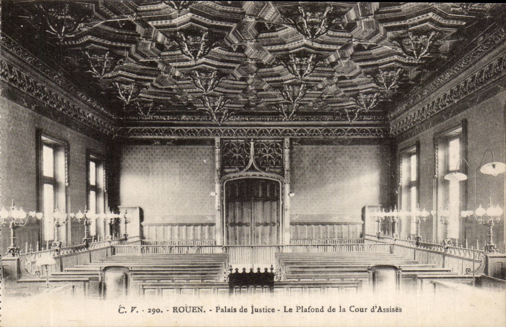 Rouen CPA Law courts the ceiling of the Court of Assizes