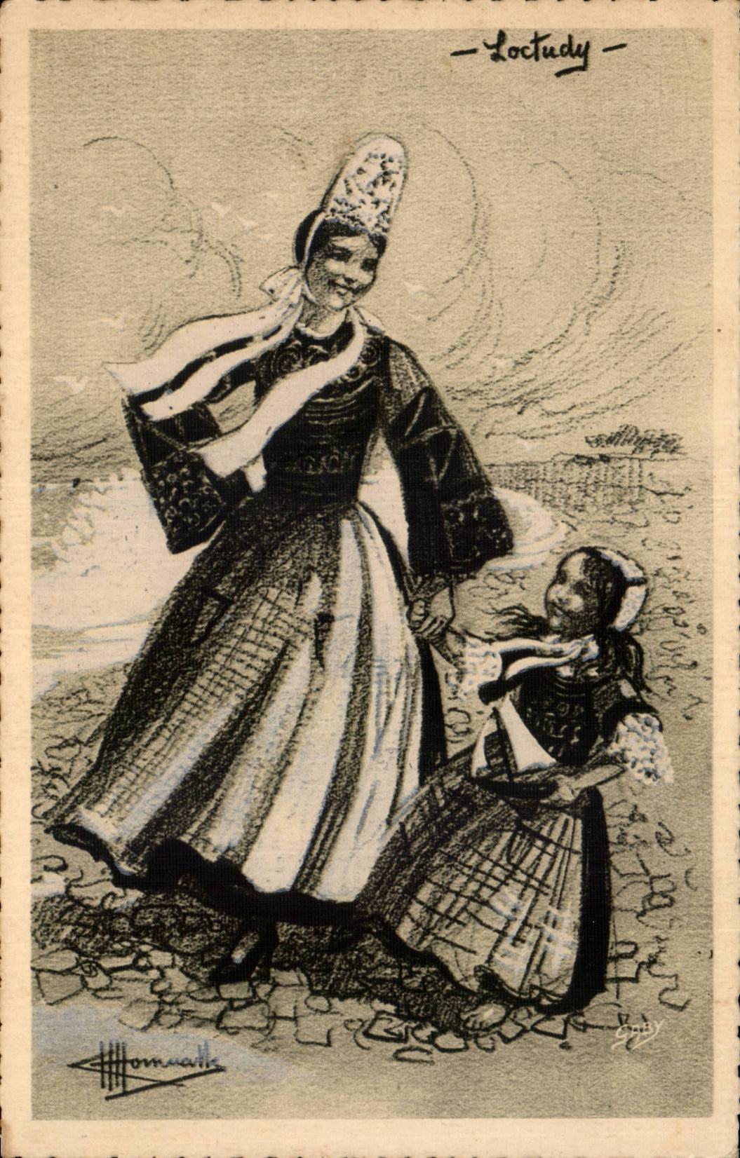 CPA Loctudy Costume Folklore Caps