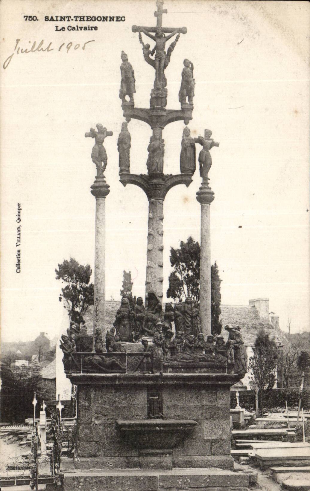 CPA Saint thegonnec Le calvaire