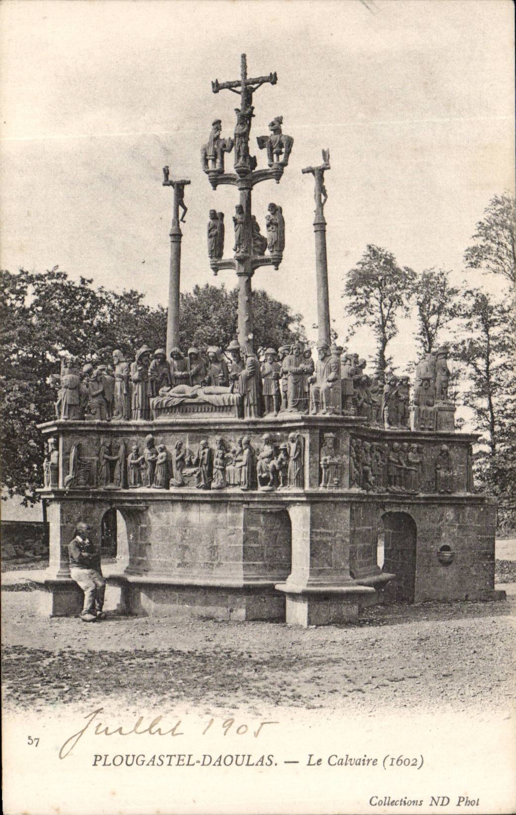 CPA Plougastel Daoulas Le calvaire (1602)