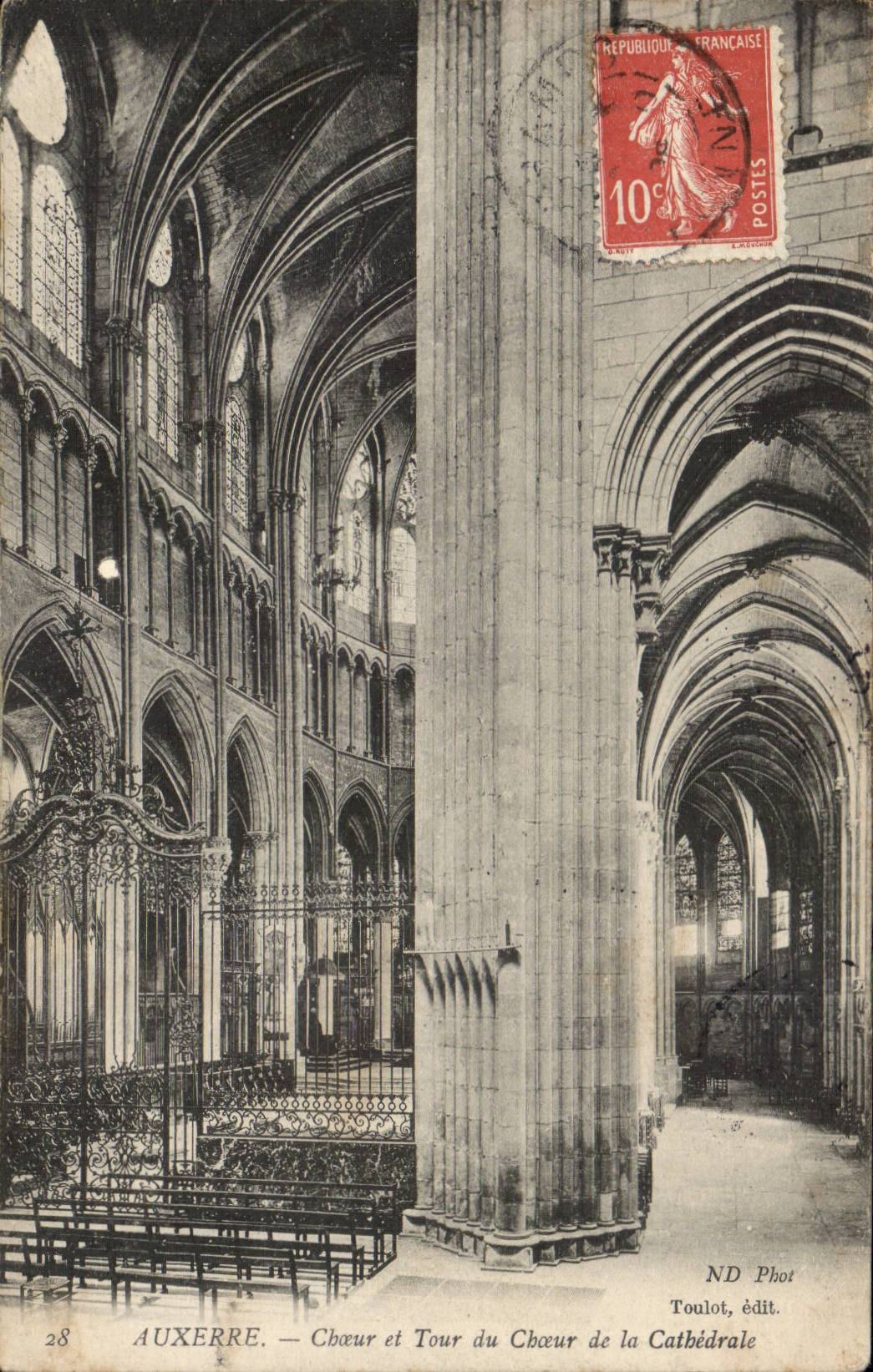 CPA Auxerre Chor und Umdrehung des Chors der Kathedrale