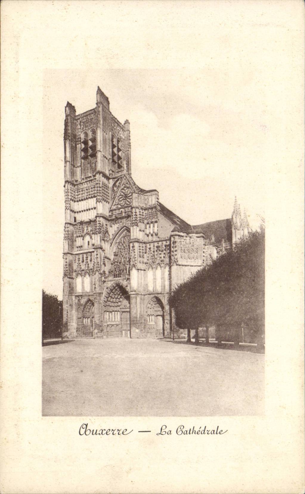 CPA Auxerre die Kathedrale