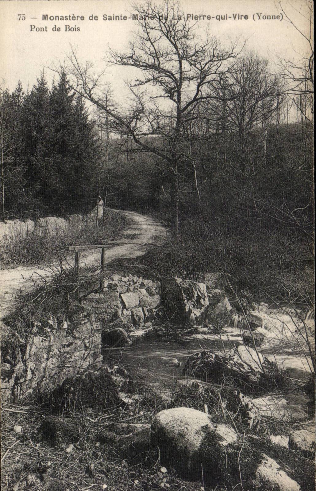 CPA Monastery of Sainte Marie of Pierre who Transfers Bridge of wood