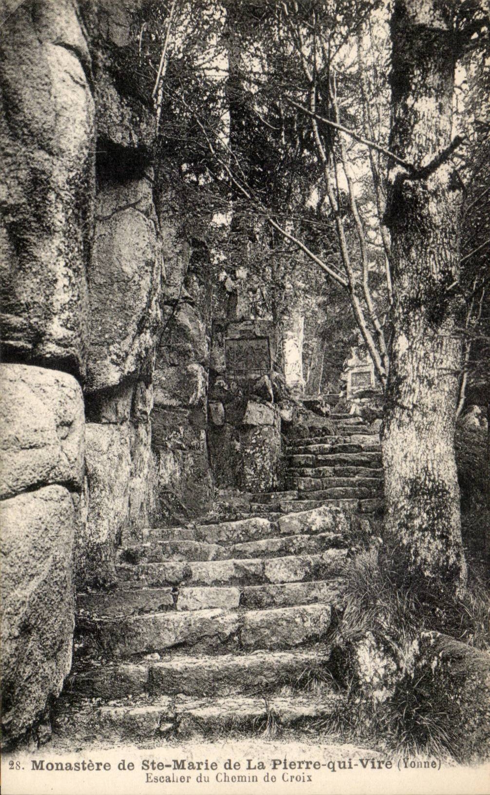 CPA Monastery of Sainte Marie of Pierre who Transfers Staircase of the way of cross
