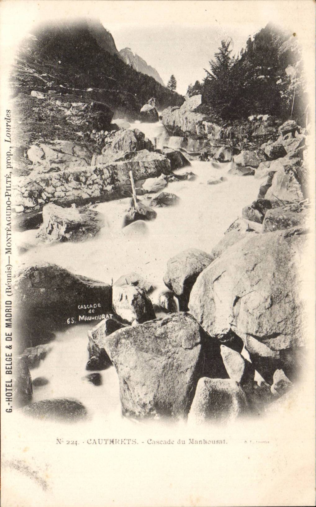 CPA Cauterets Kaskaden von Manhourat