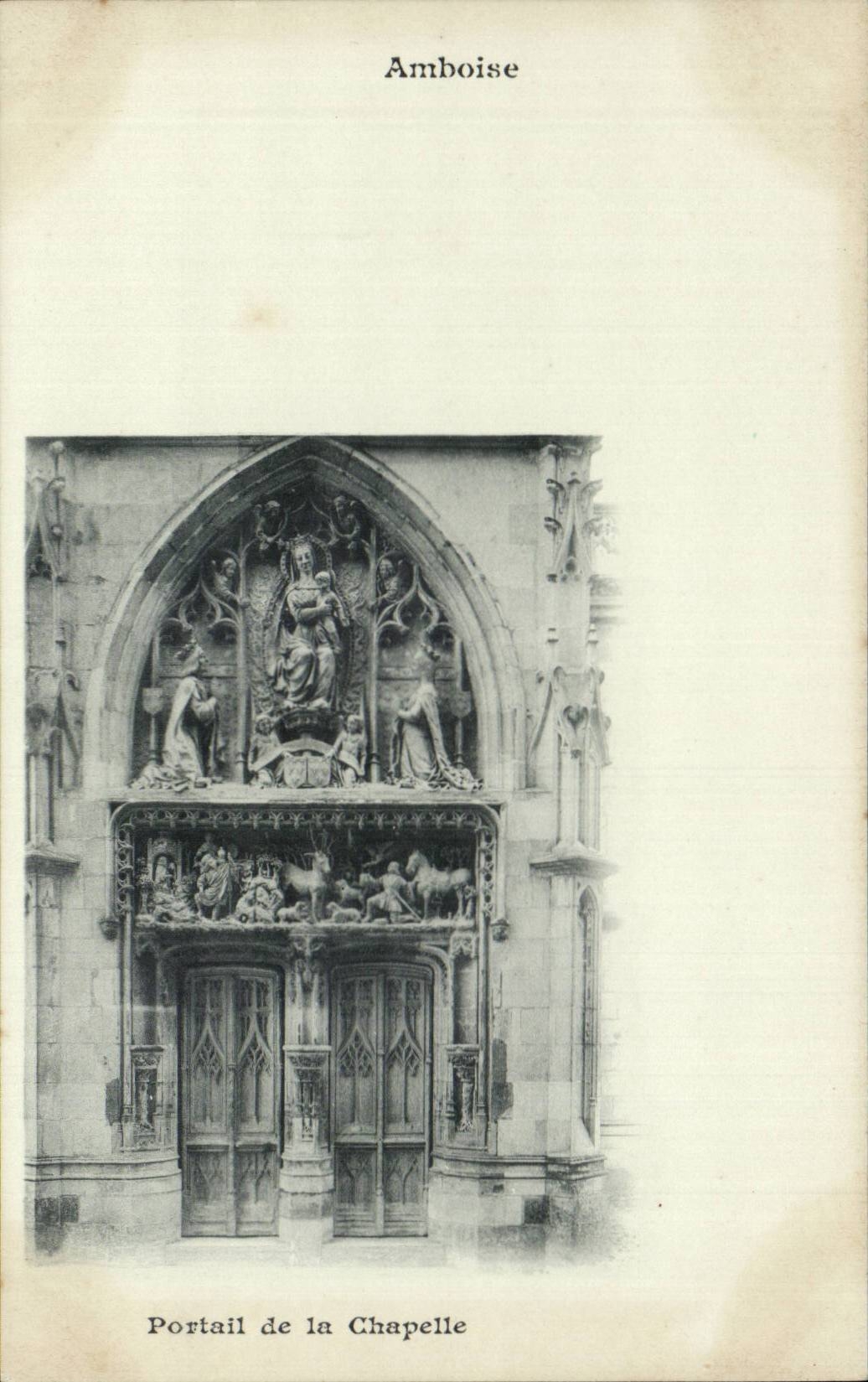 CPA Amboise Portail de la chapelle
