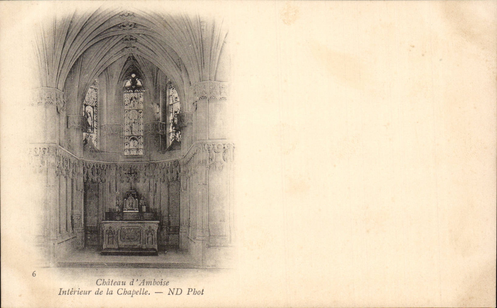 CPA Chateau d'Amboise Interieur de la chapelle