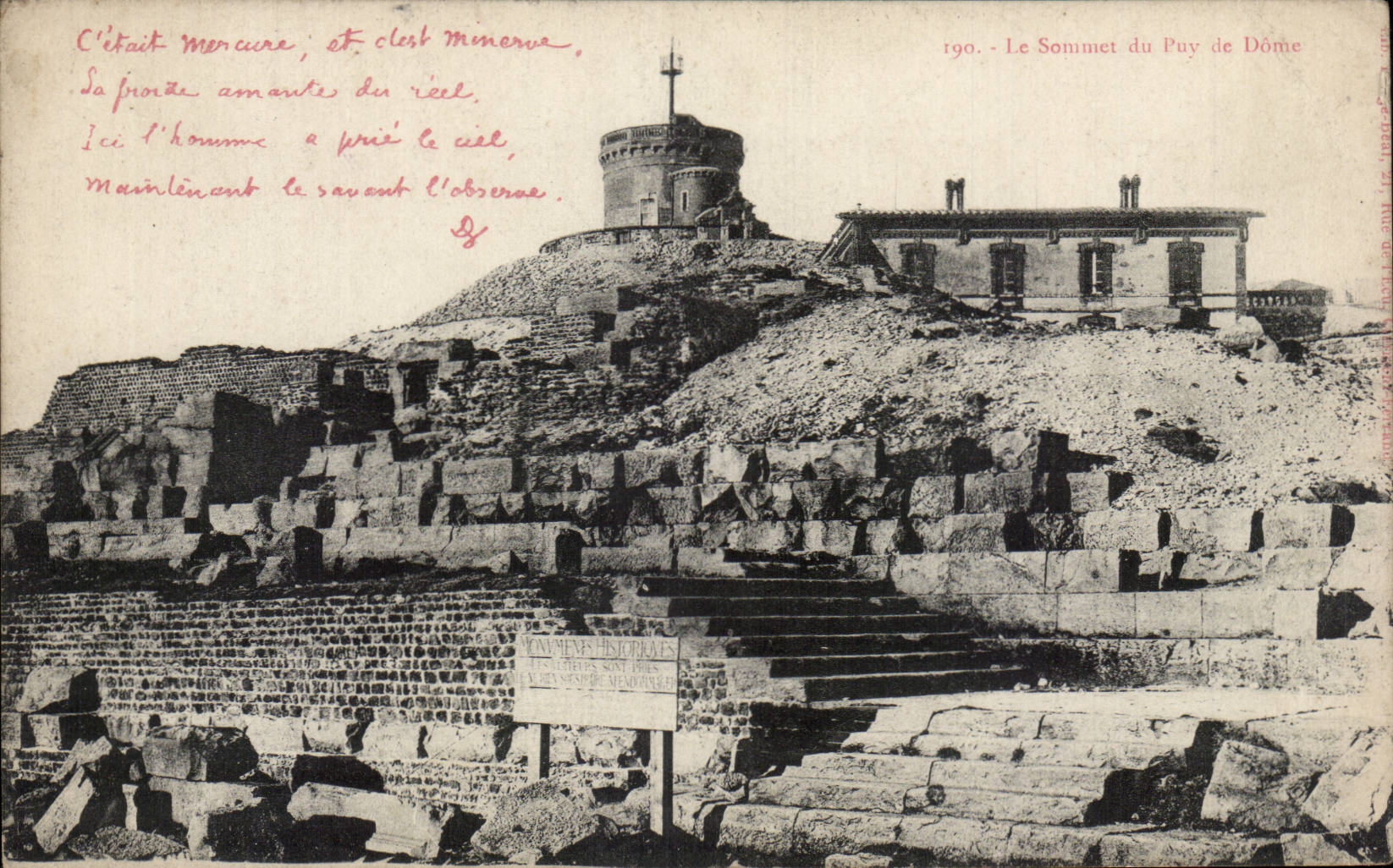 CPA the top of Puy de Dome
