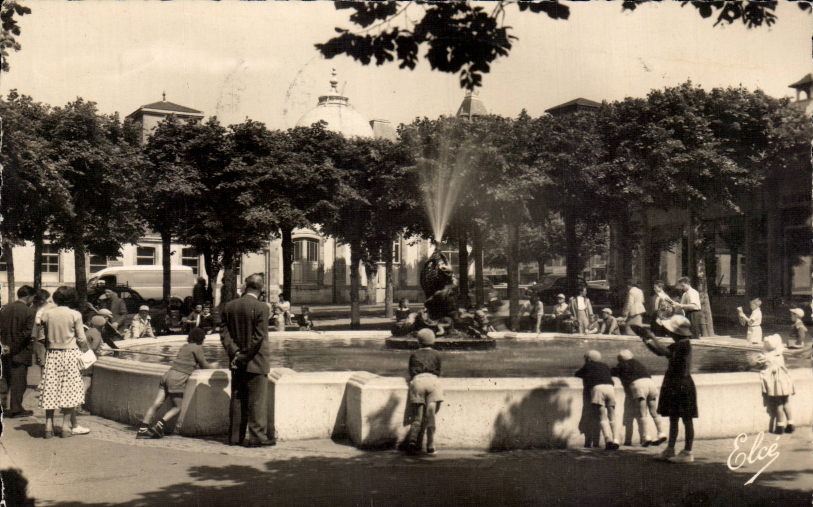 CPA Bourboule the water jet