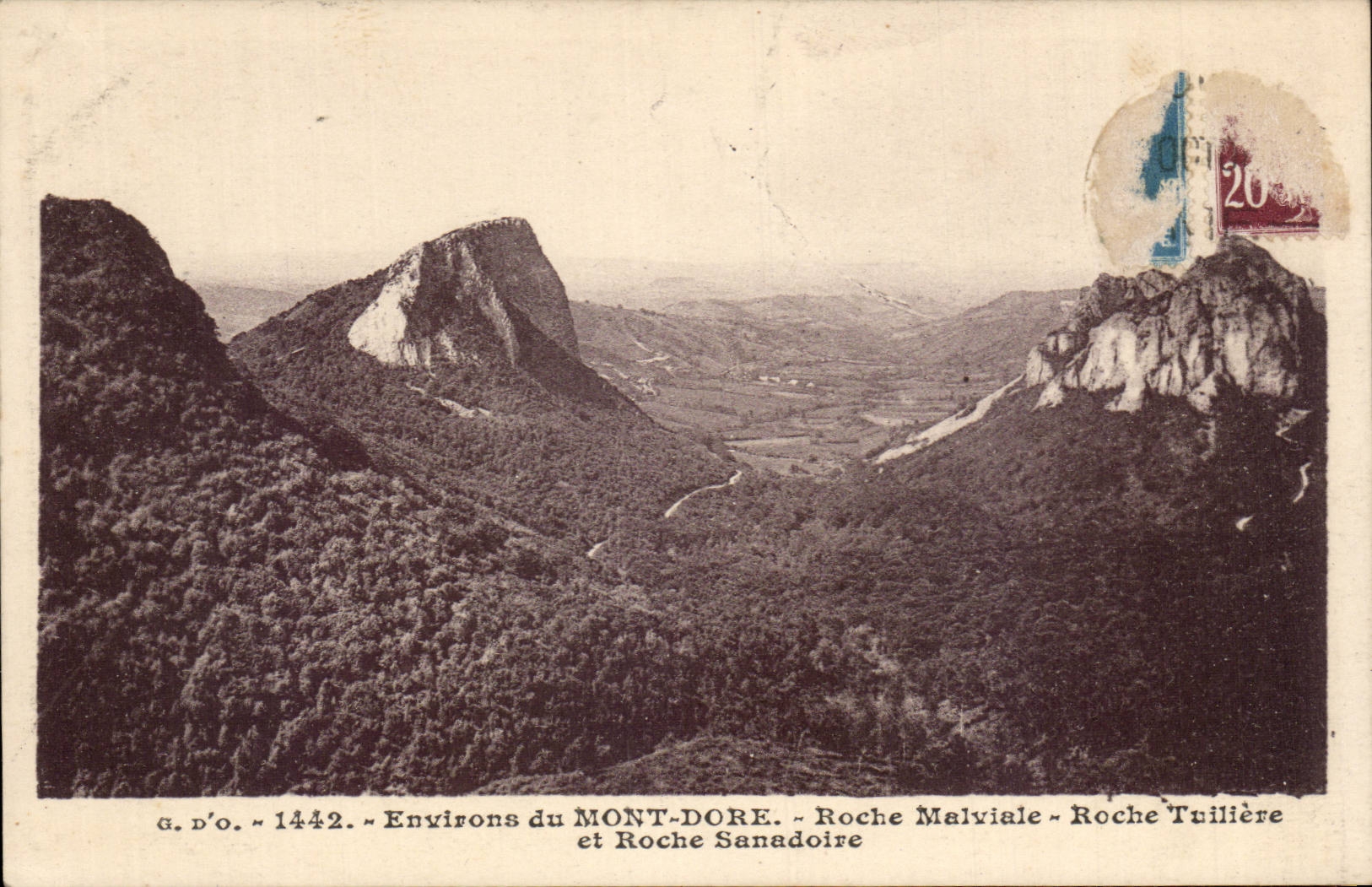 CPA Environs of the Mount Gilds Rock Malviale Roche Tulliere and Sanadoise rock