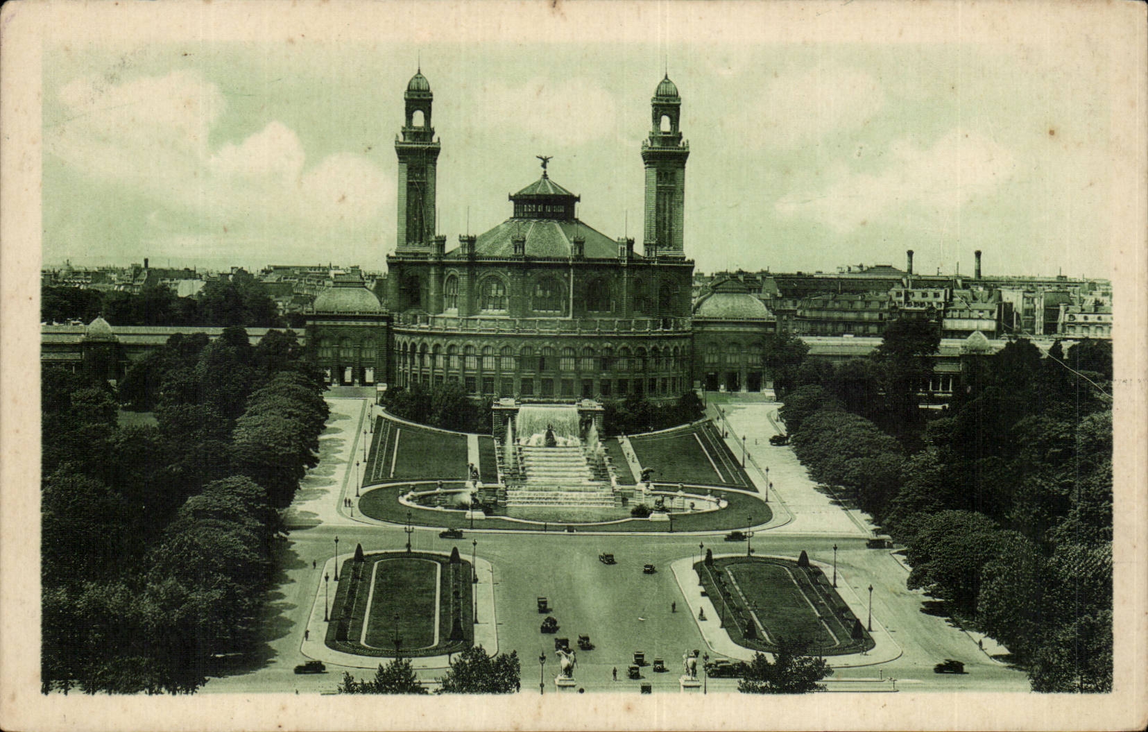 CPA Paris gardens of the palate of Trocadero