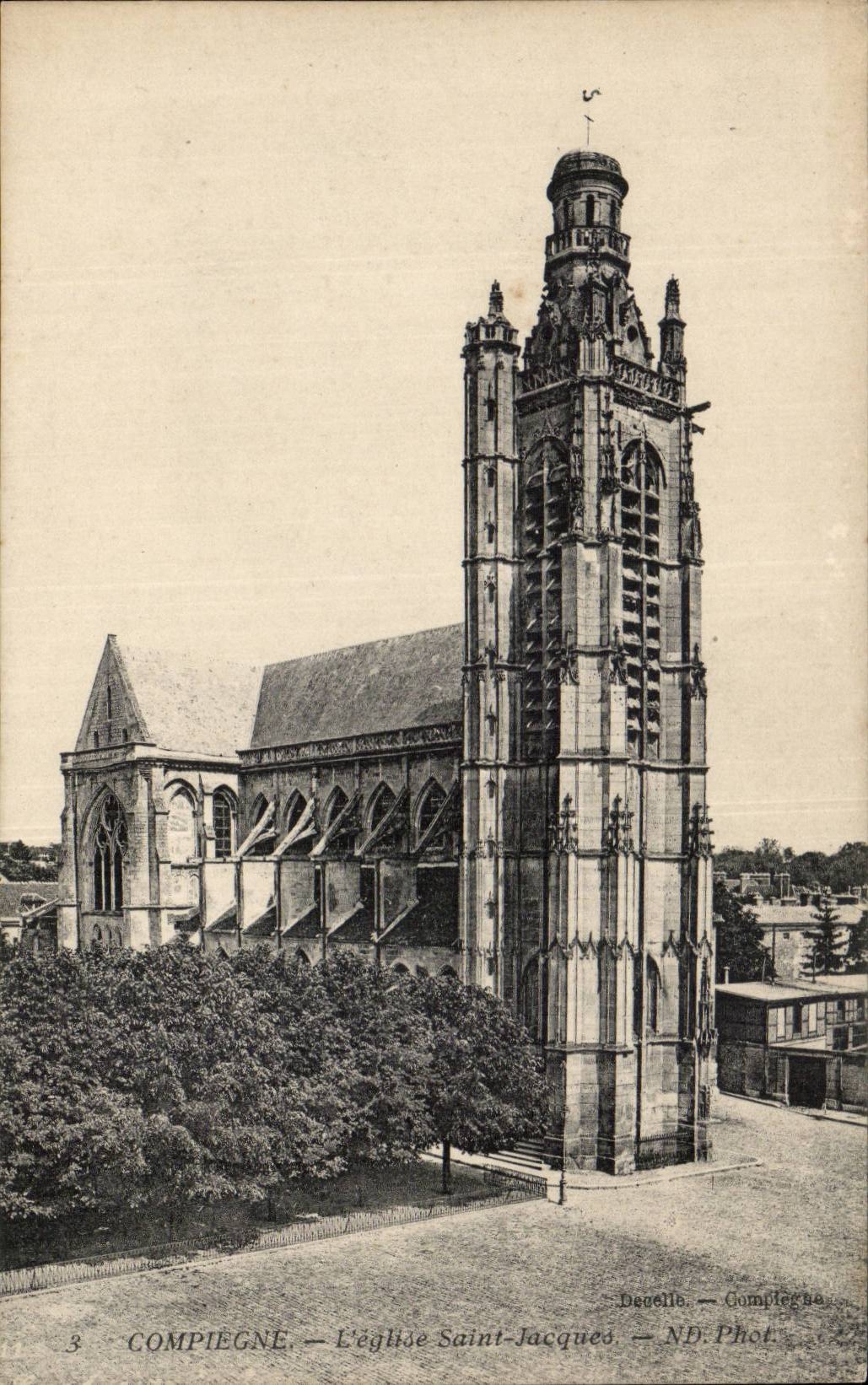 CPA Compiegne die Kirche Saint Jacques