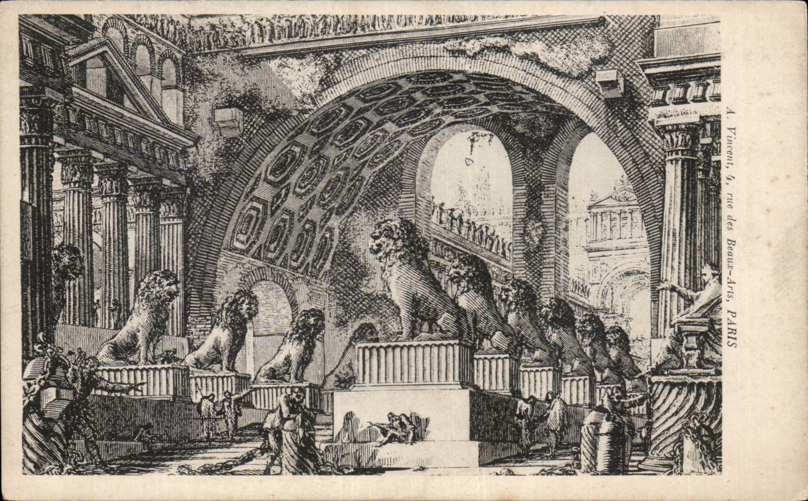 Ancient CPA Scene Lion Structures