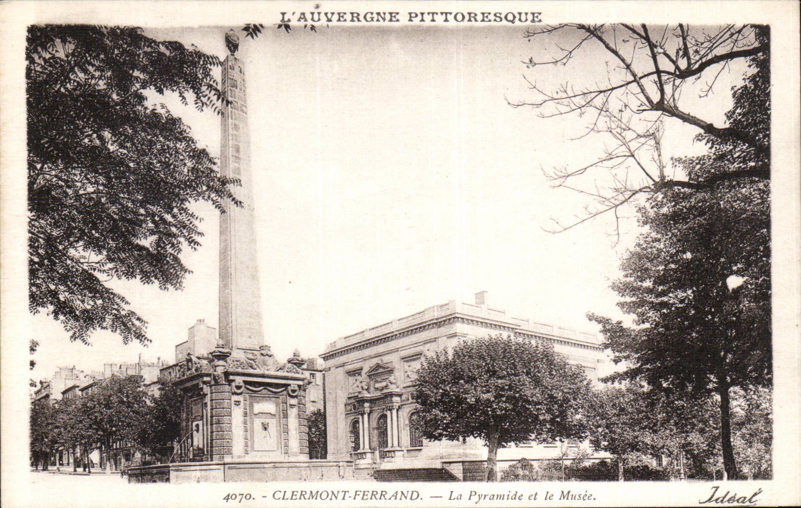 CPA Clermont Ferrand the pyramid and the museum