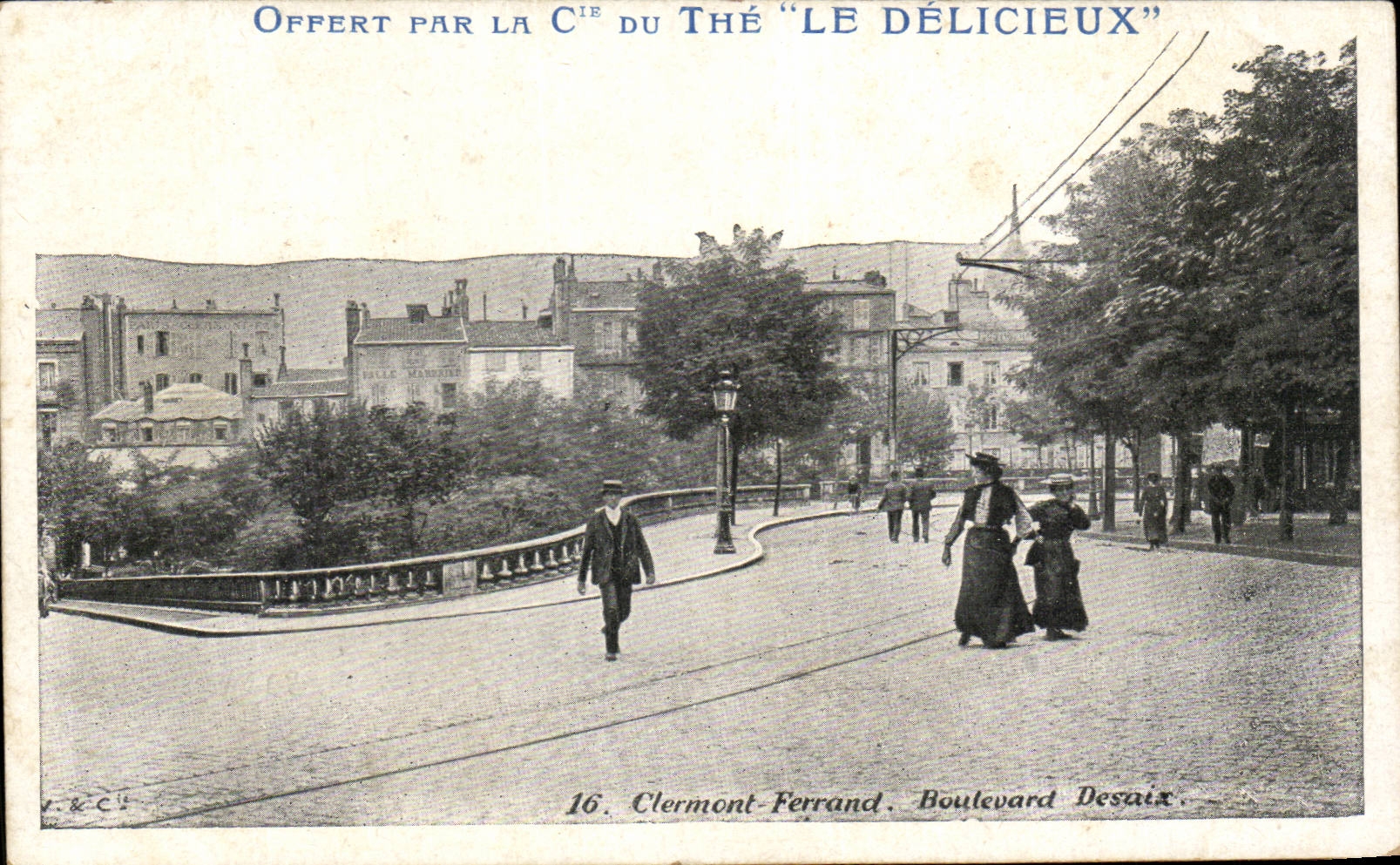 CPA Clermont Ferrand Boulevard Desaix The Publicity the Delicious one