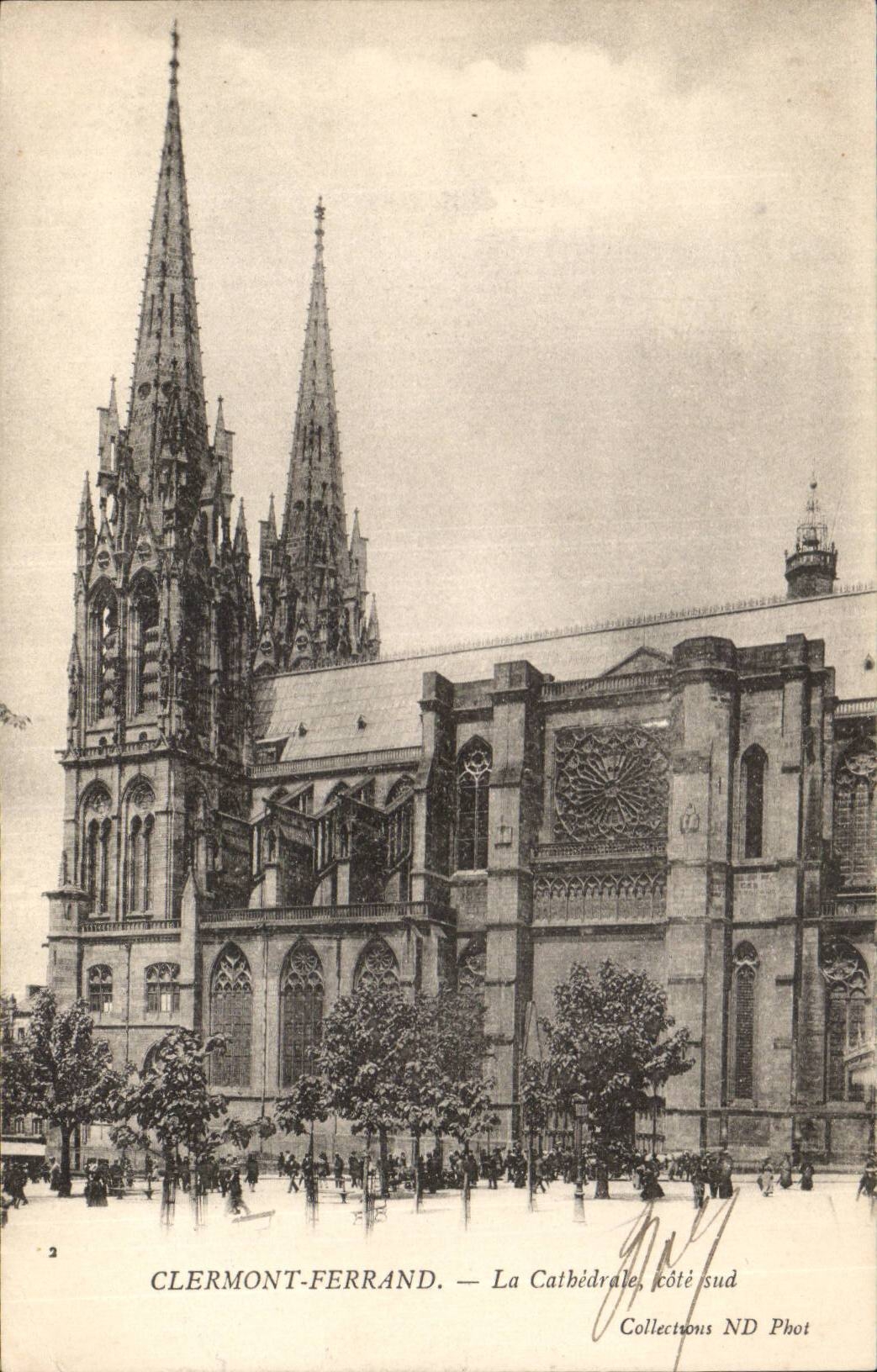CPA Clermont Ferrand the cathedral Southern part