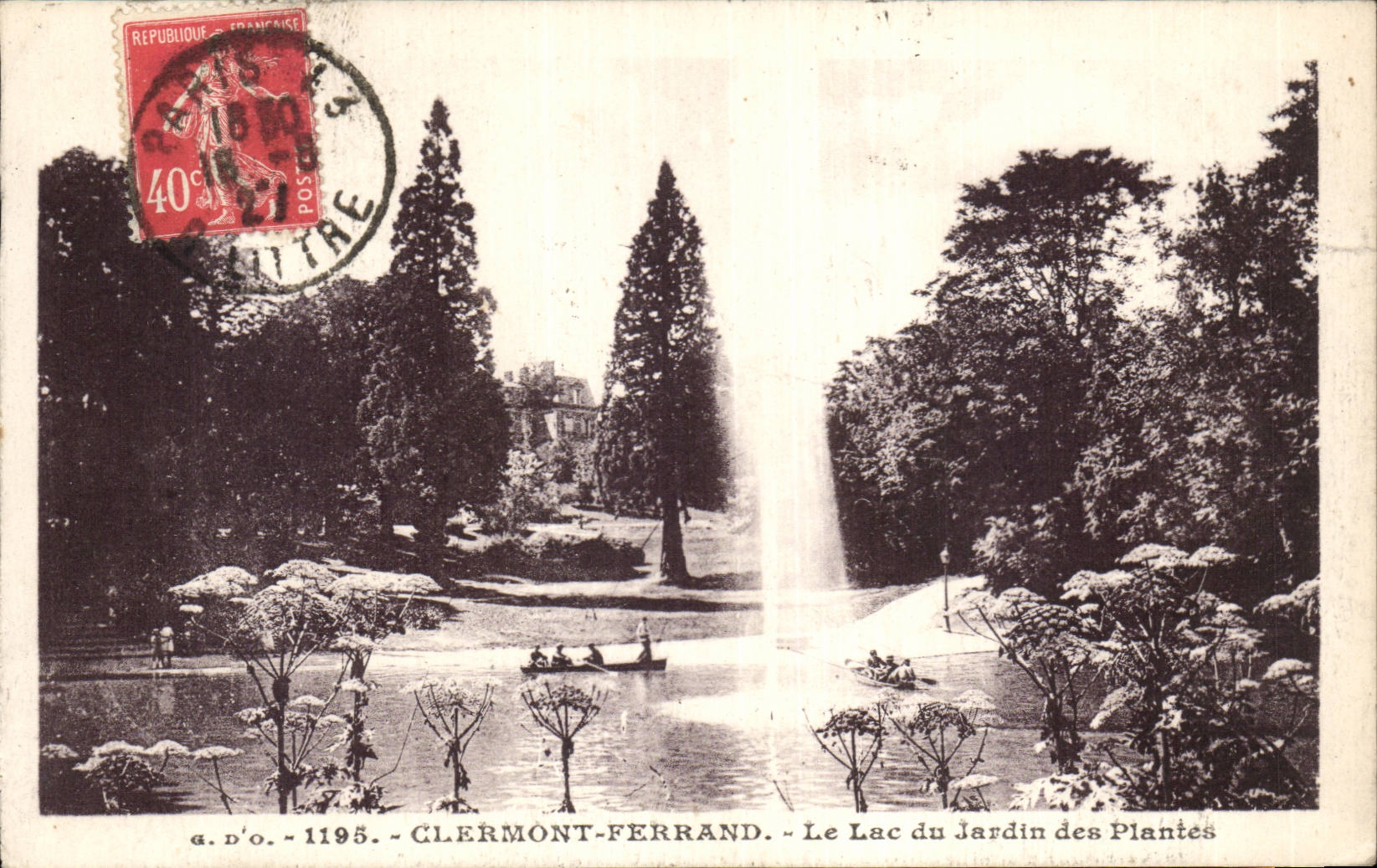 CPA Clermont Ferrand the lake of the botanical garden