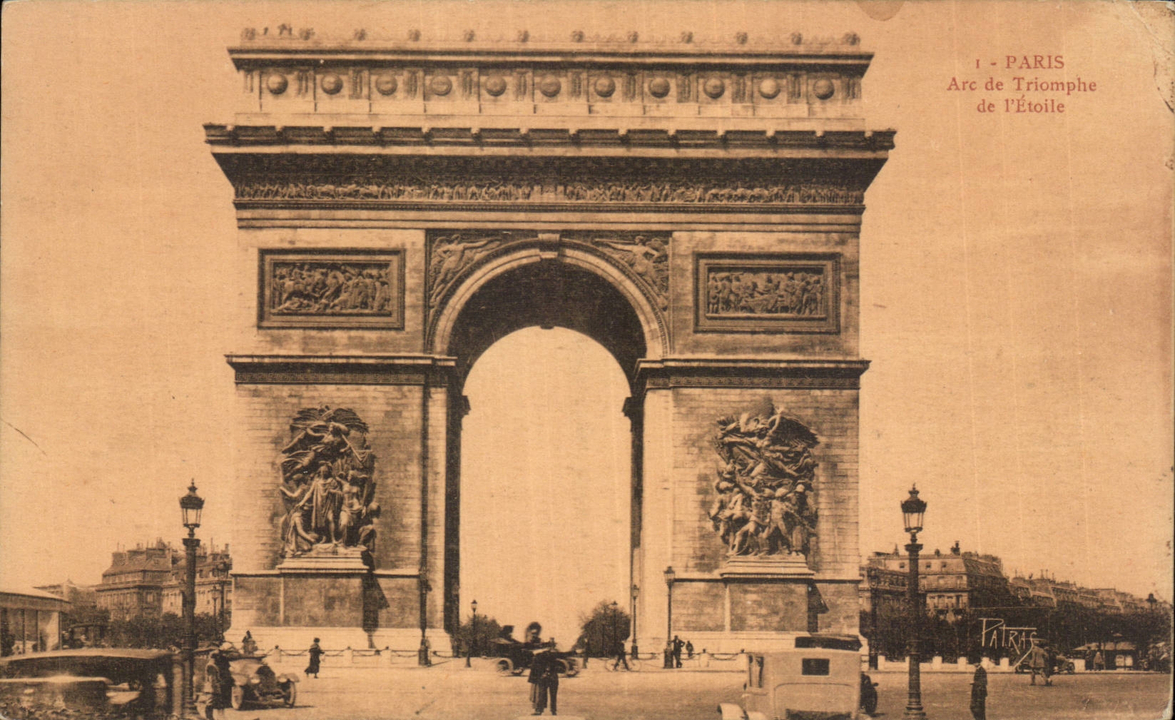 CPA Paris Arc de Triomphe of star