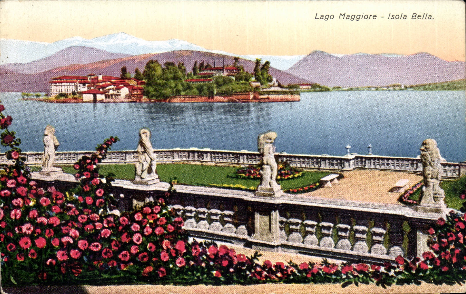 CPA Italien Italien Laggo maggiore Isola blokte