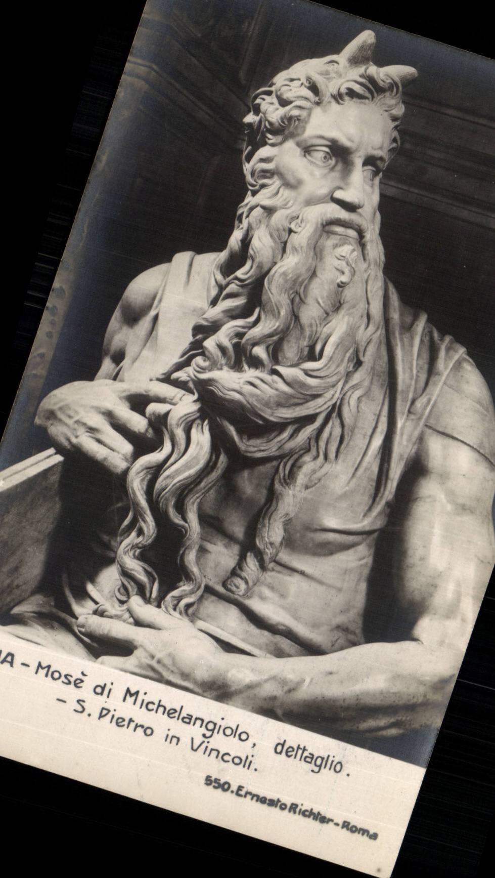 CPA Italy Italia Roma Mose di Michelangiolo dettaglio S Pietro in Vincoli