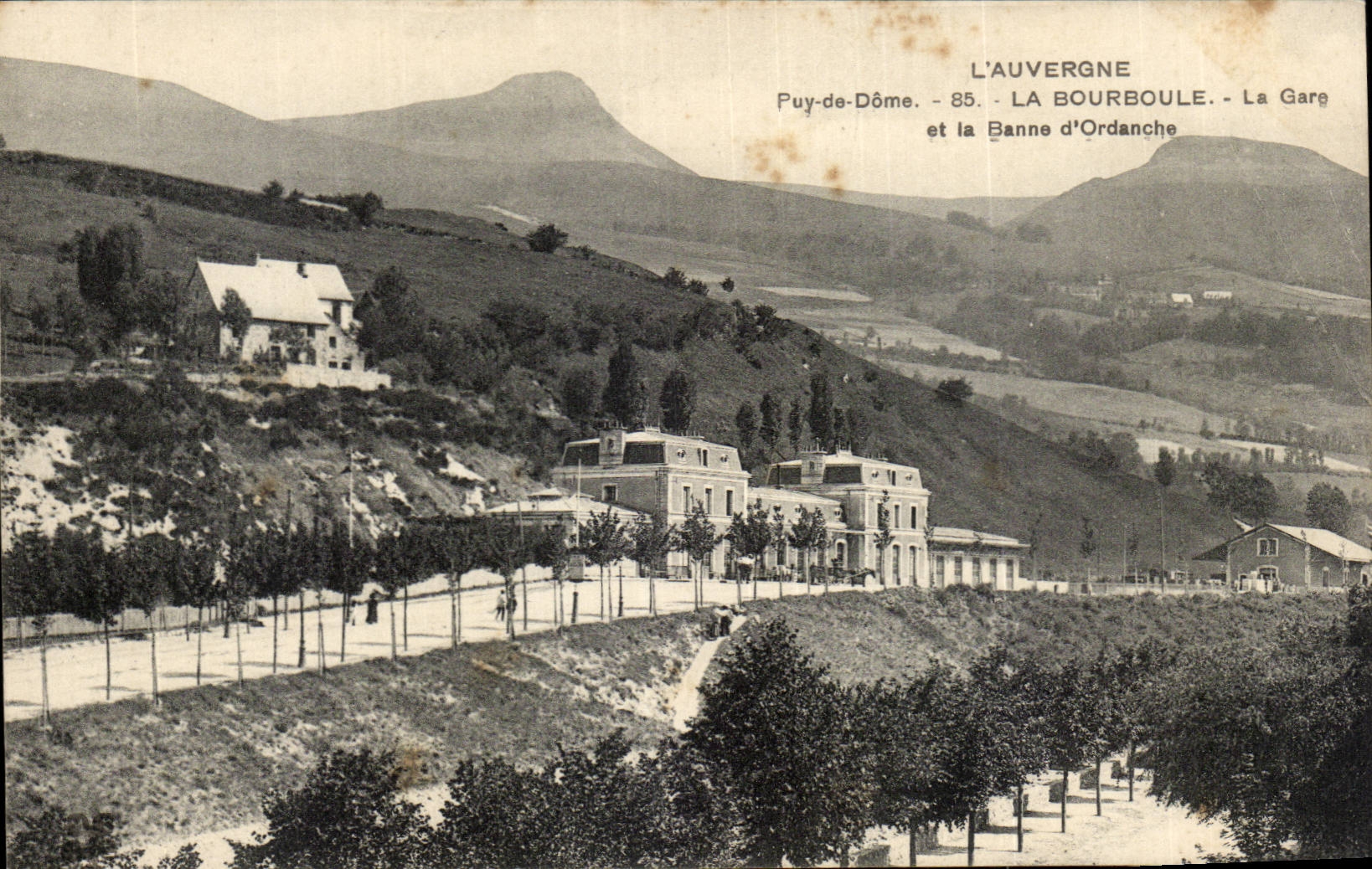 CPA Bourboule Train station and the hamper of Ordanche