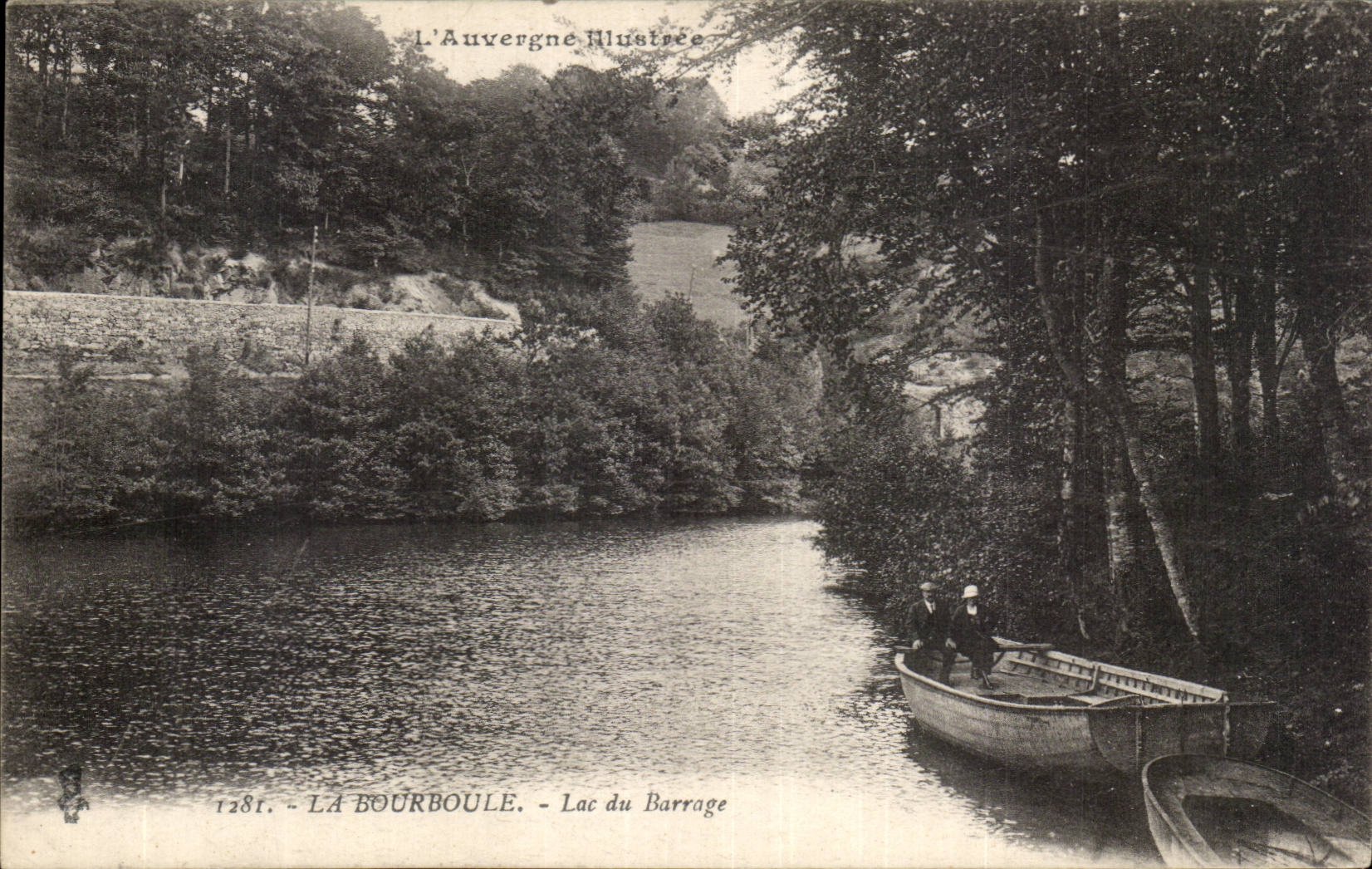 CPA Bourboule Lake of the stopping