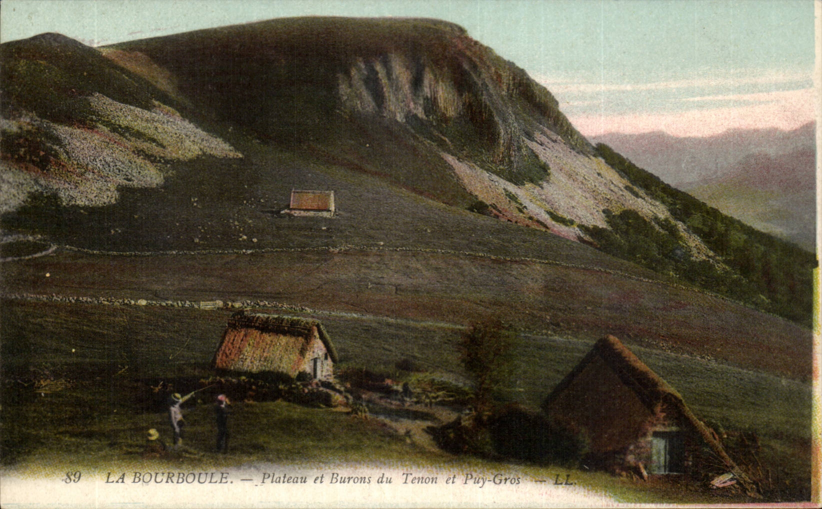 CPA Bourboule plate and will burons Tenon and Puy Gros